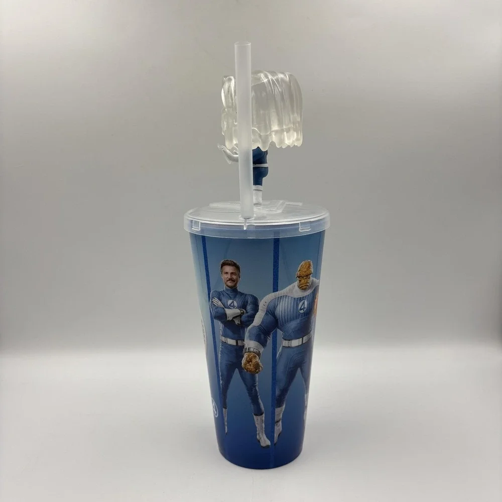 Marvel‎ Fantastic 4 Invisible Woman Movie Cup 32oz Straw Figure Topper